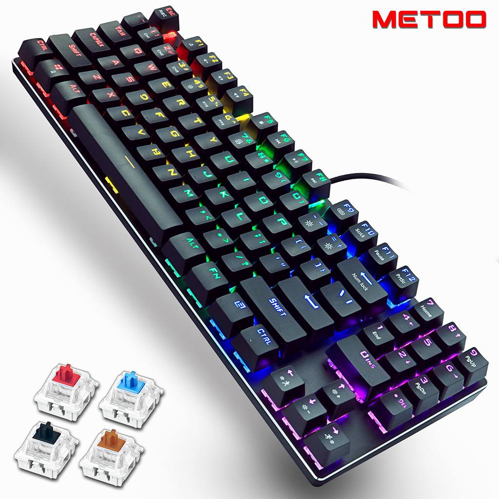 Bàn phím cơ Metoo Z56 - 89 phím, 20 chế độ đèn led