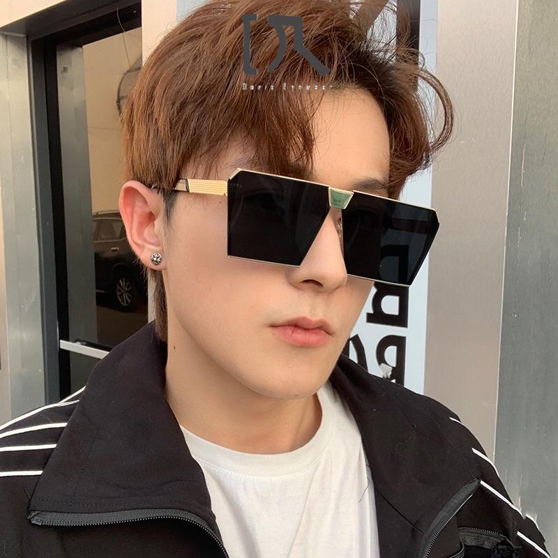 Mắt Kính Râm Nam Dáng Vuông Vàng Đen Hot Trend  DORISEYEWEAR