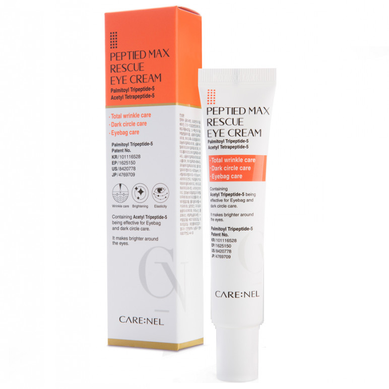 Kem dưỡng giảm quầng thâm – căng da – ngừa nếp nhăn – bọng mắt Care:nel Peptided Max Rescue Eye Cream 25ml