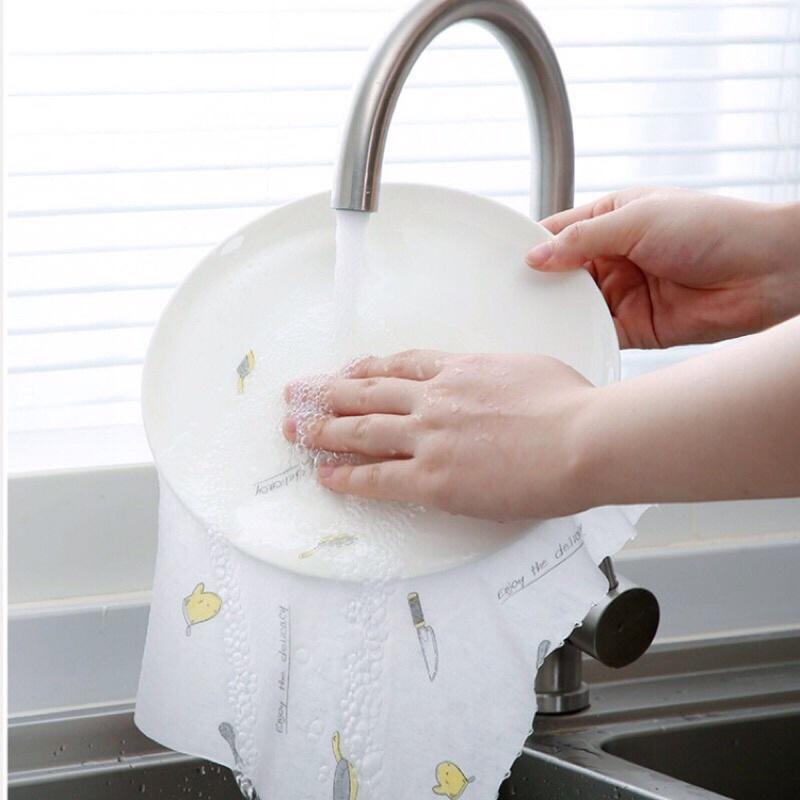 CUỘN KHĂN LAU BẾP, LAU CHÉN ĐĨA ĐA NĂNG, SIÊU THẤM HÚT, CÓ THỂ GIẶT ĐƯỢC, DÙNG NHIỀU LẦN