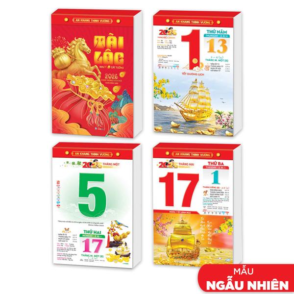 Bloc Lịch Đại 2026 - Tài Lộc - Hoa Niên HN13 (Mẫu Màu Giao Ngẫu Nhiên)
