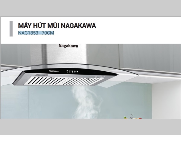 Combo Bếp Đôi Điện Từ Inverter Nagakawa NAG1202M Và Máy Hút Mùi Nagakawa NAG1853-70CM - Hàng Chính Hãng