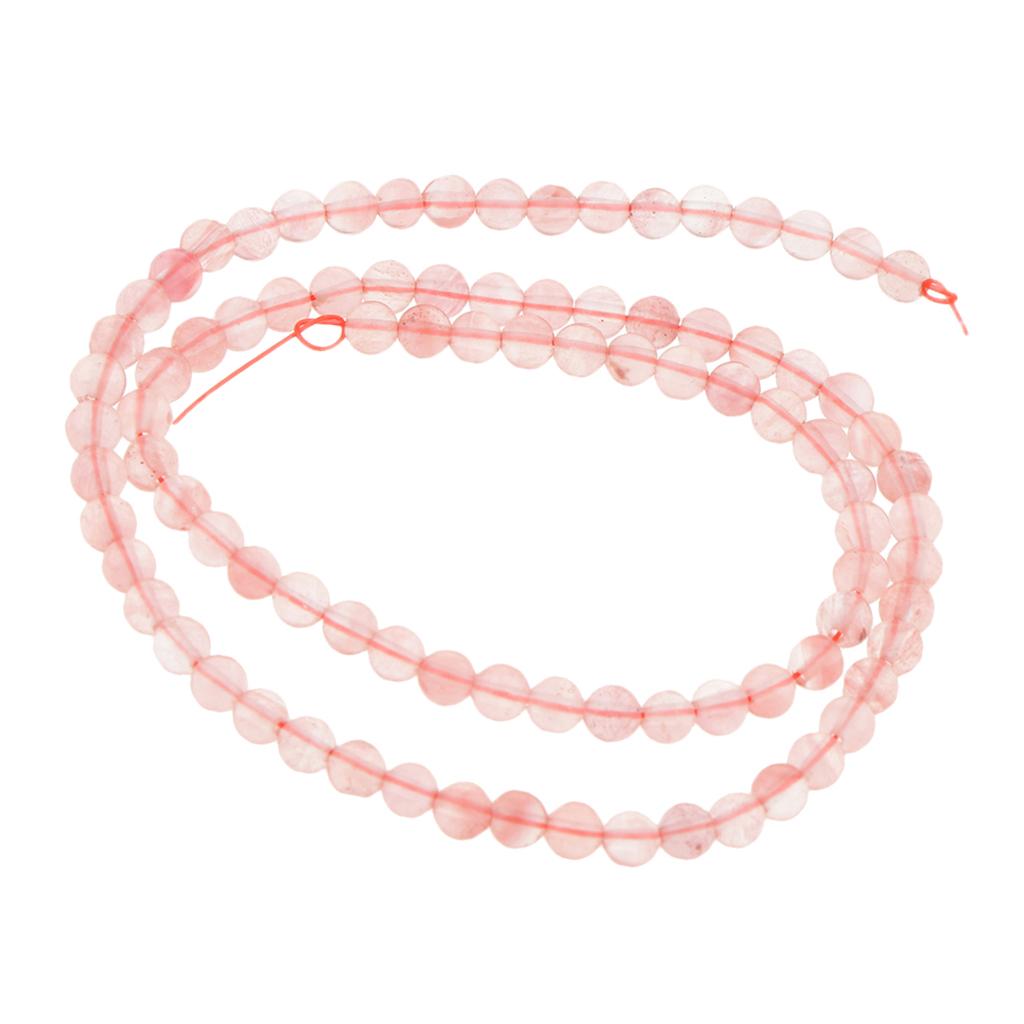Hand-Made Crystal Gemstone Round DIY Loose Beads Jewelry Making Strands 4mm