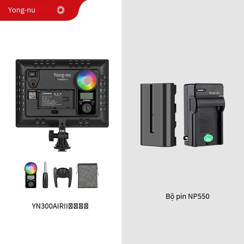 Đảm bảo chất lượng Yongnuo YN300AIR II chụp ảnh thế hệ thứ hai LED lấp đầy ánh sáng RGB đủ màu máy ảnh mỏng và nhẹ phát sóng trực tiếp ánh sáng dịu