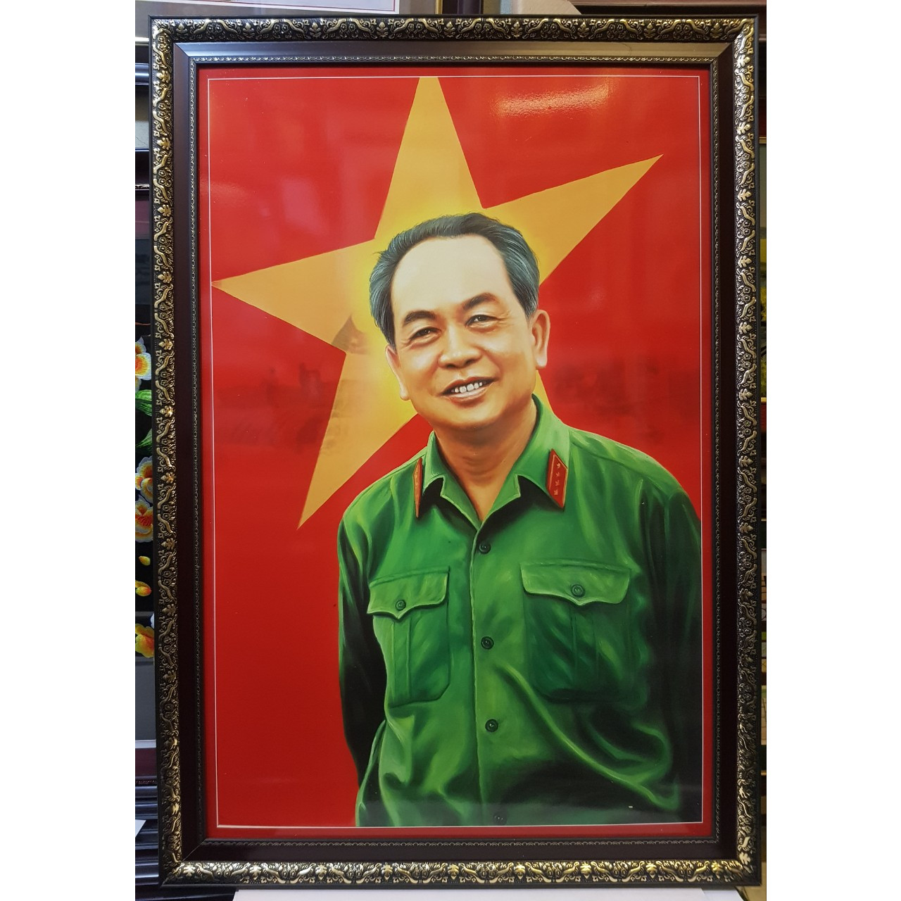TRANH IN DẦU CAO CẤP - ĐẠI TƯỚNG VÕ NGUYÊN GIÁP