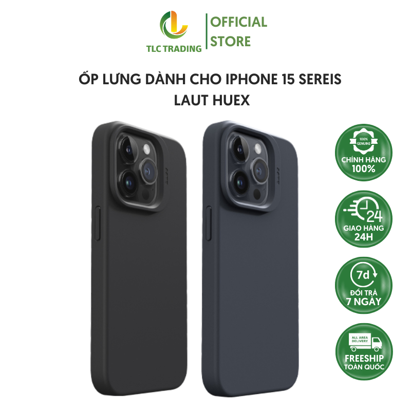 Ốp lưng dành cho iPhone 15 Pro Max LAUT Huex - hàng chính hãng