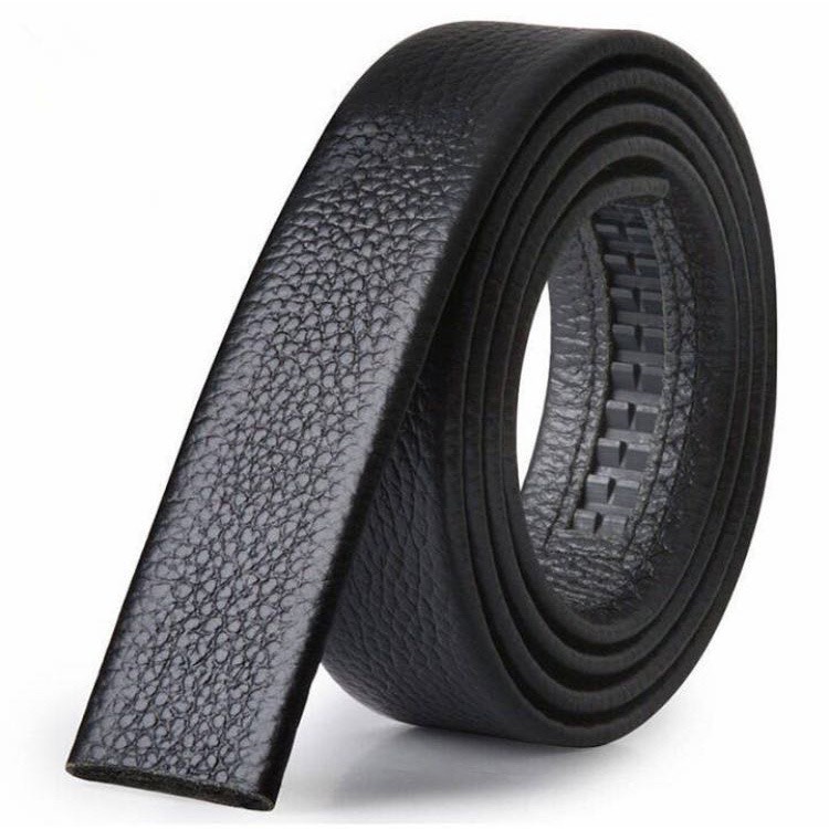 Thắt lưng nam dây nịt không kèm mặt khóa rộng 3,5cm cho khóa tự động và khóa bấm lỗ trơn