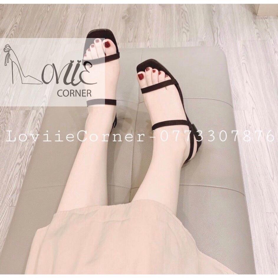 SANDAL CAO GÓT LOVIIECORNER - SANDAL NỮ QUAI MẢNH - GIÀY QUAI NGANG NỮ - SANDAL HỌC SINH - S210302