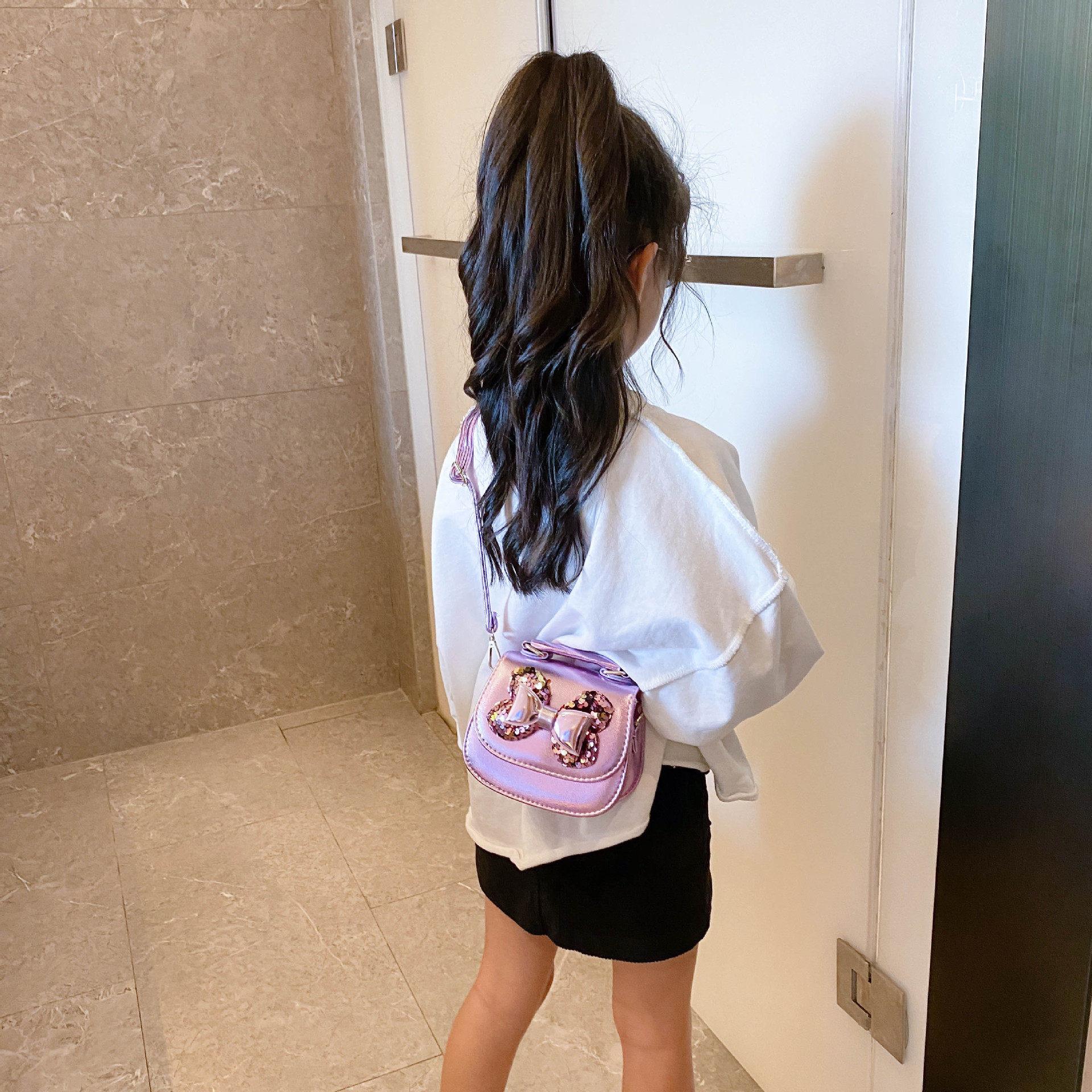 PU Trẻ Em Đeo Vai Bé Mẫu Giáo Túi Thời Trang Cho Bé Đeo Túi Nơ Cho Bé Túi Xách Cho Bé Gái Ví Đựng Tiền Xu