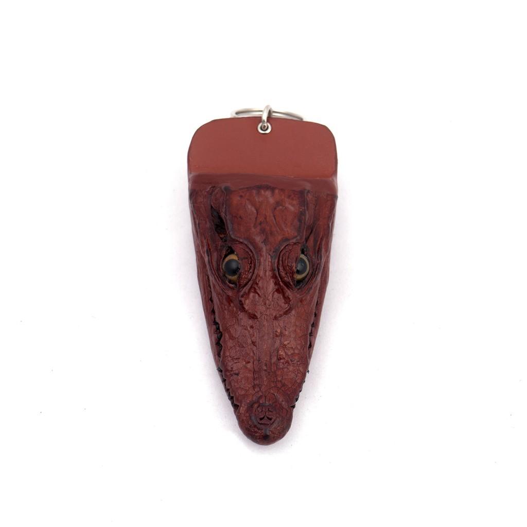 Phụ Kiện Móc Khoá Đầu Cá Sấu Nhiều Màu - DA CÁ SẤU THẬT