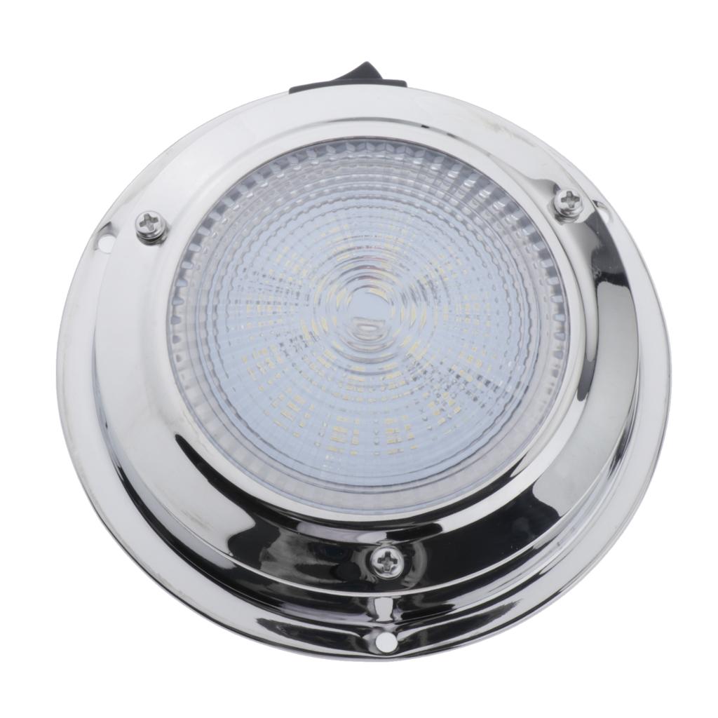 2 Pieces 4.3" Dome Light 12V 2W Interior LED Lamp Warm White Light Boat