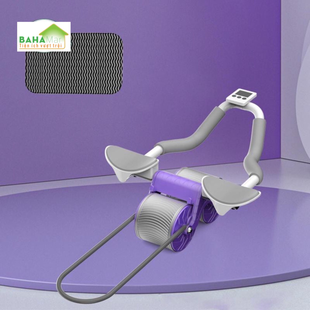 CON LĂN TẬP THỂ DỤC 2 IN 1 TỰ ĐỘNG LĂN TẠO CƠ BỤNG PHẲNG VÀ HỖ TRỢ KHUỶU TAY "BAHAMAR" Hoàn hảo cho phòng tập thể dục tại nhà, đủ tiện lợi để đi du lịch