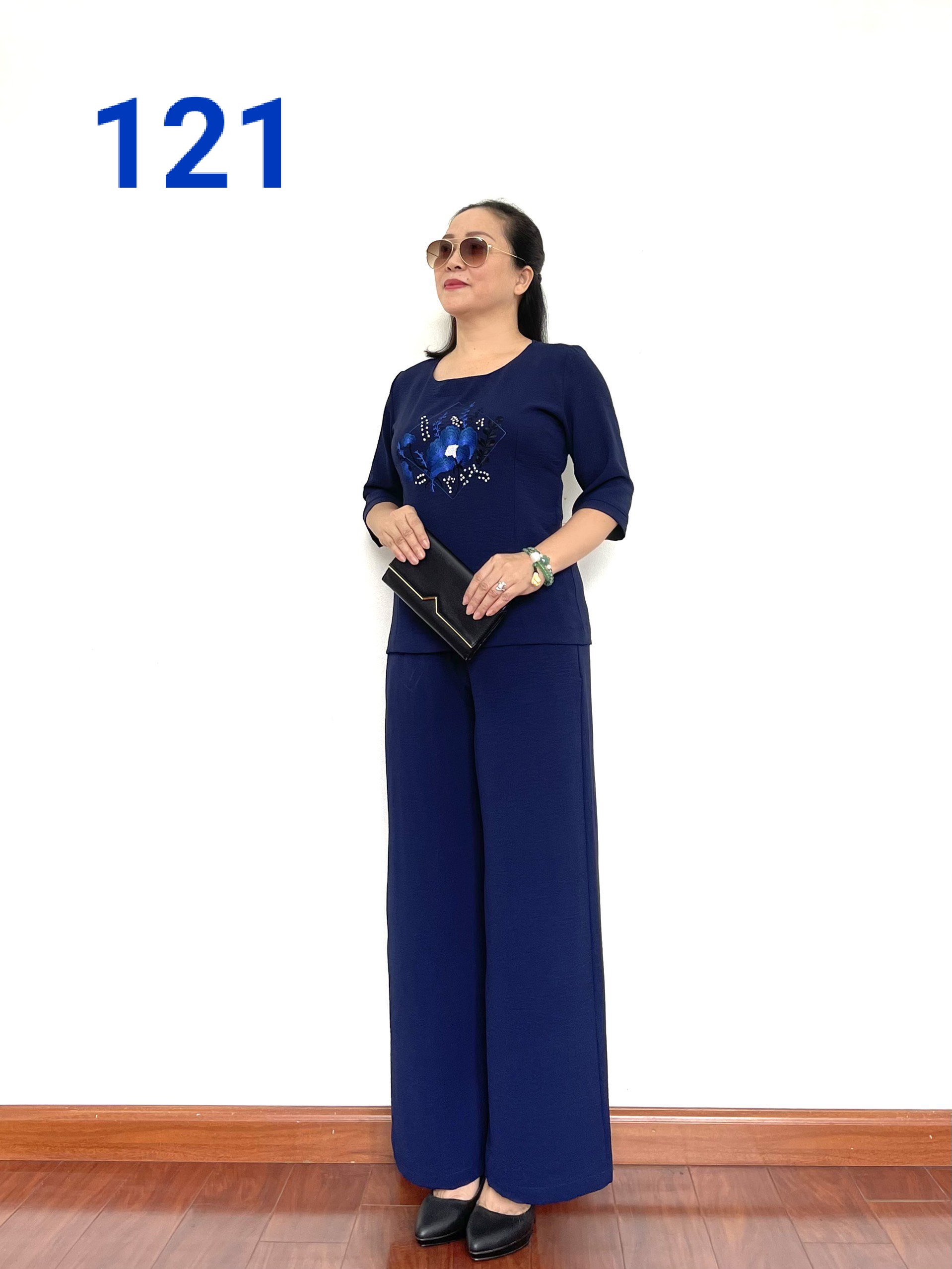 Quần Áo Trung Niên - Bộ Đũi Tay Lỡ Cao Cấp Ống Rộng - Đủ size cho mọi người từ 45kg - 68kg - Tuấn Tú Store