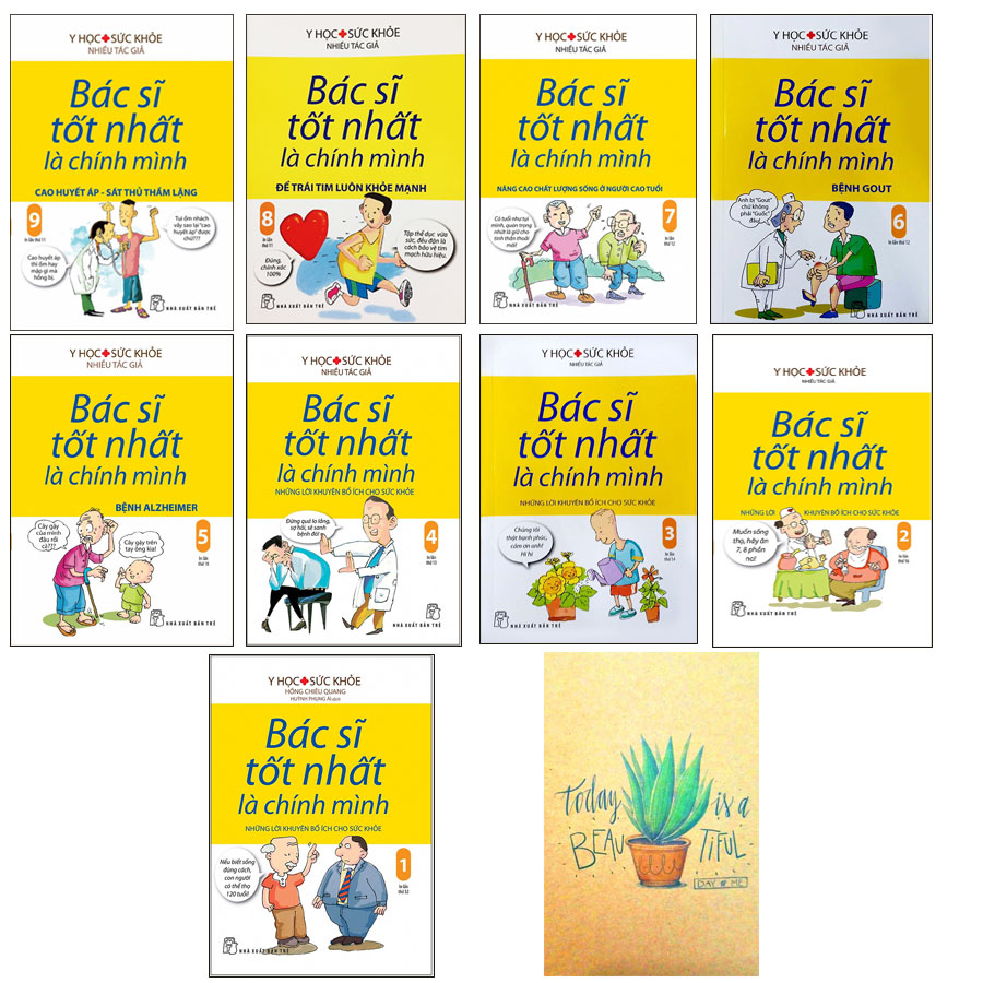 Combo Bác Sĩ Tốt Nhất Là Chính Mình Trọn Bộ 9 Cuốn Tặng Kèm Sổ Tay Xương Rồng