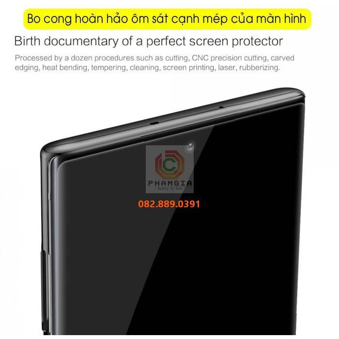 Kính cường lực dành cho Samsung Galaxy Note 10 full màn hình