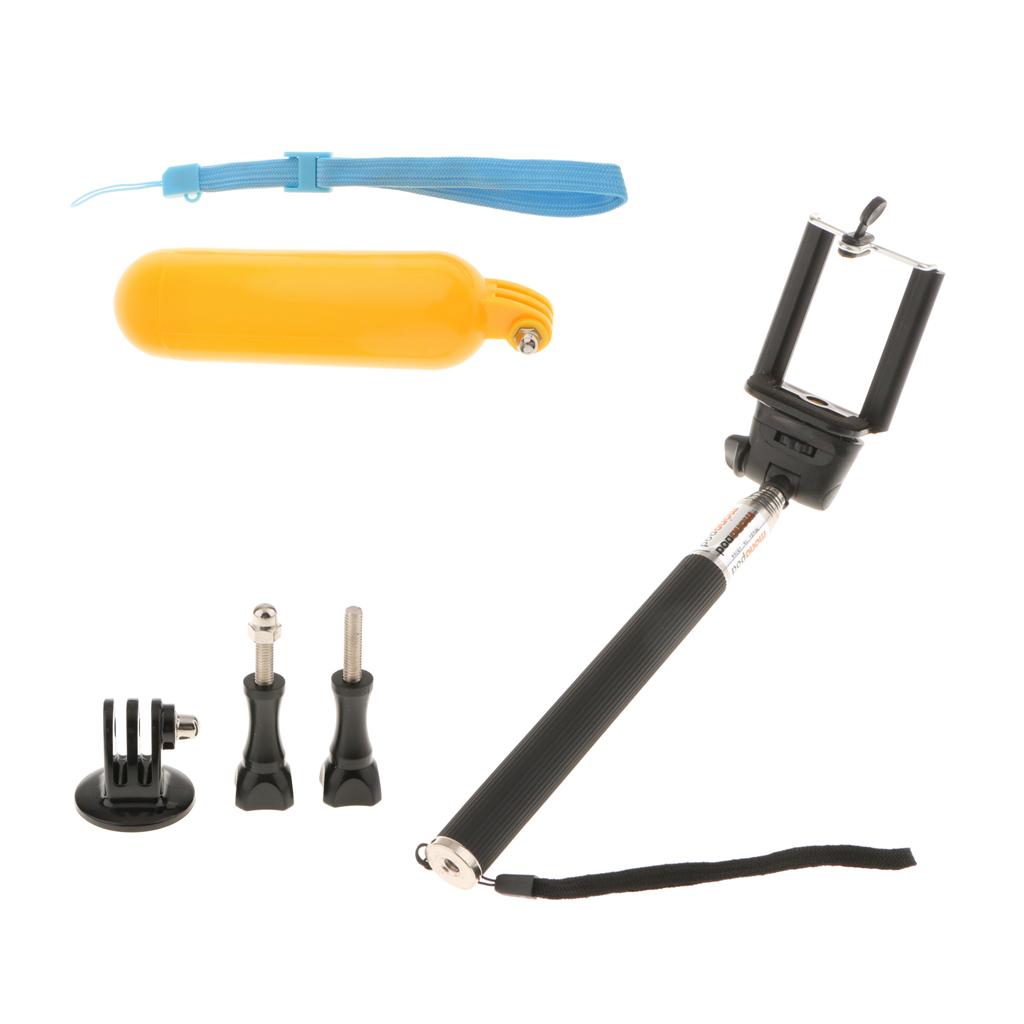 Yellow Floaty Stick Action Camera Accessories Bundle Kit for Gopro