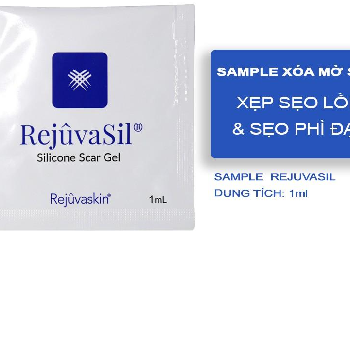 Sample Gel Xóa Mờ Sẹo Lồi /  Phì Đại REJUVASKIN RejuvaSil 1ml