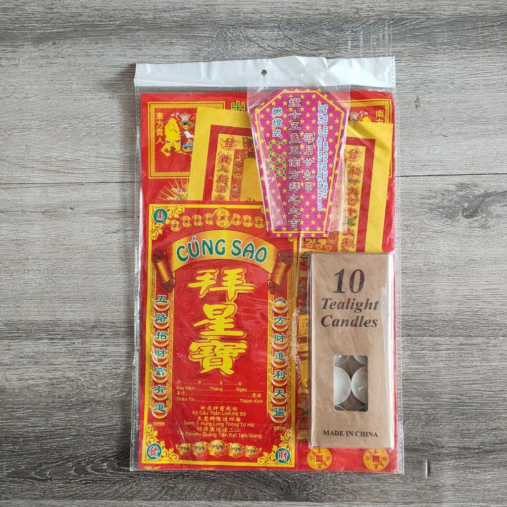 Bài vị, giấy cúng sao Văn Hớn