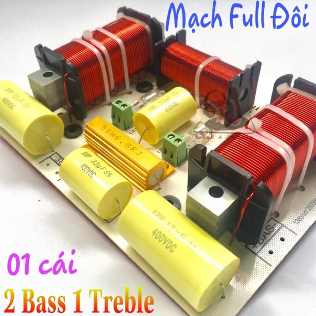 Phân tần loa đôi 2 bass 1 treble TP-999, 01 cái mạch phân âm, mạch loa, thùng loa đôi, loa array, loa treo, loa rời