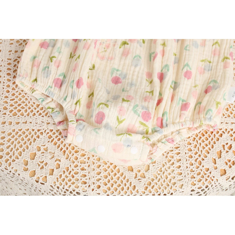 Set Body 2 Dây Kèm Nón Hoa Tulip Cho Bé Gái Sơ Sinh 1 2 Tuổi Từ 5-13kg Dành Cho Bé Gái