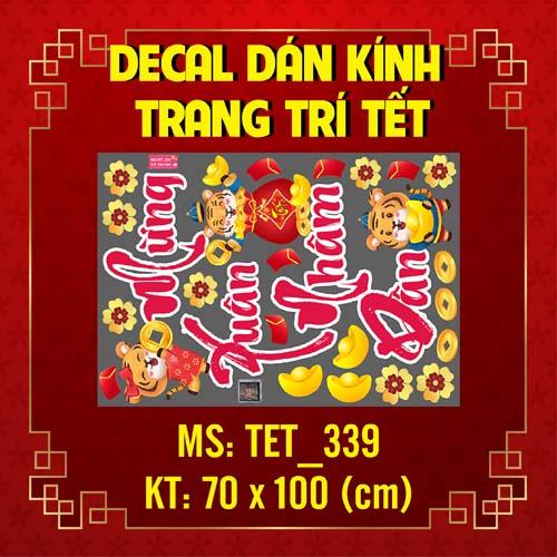 DECAL TRANG TRÍ TẾT NGUYÊN ĐÁN 2022 COMBO SỐ 29