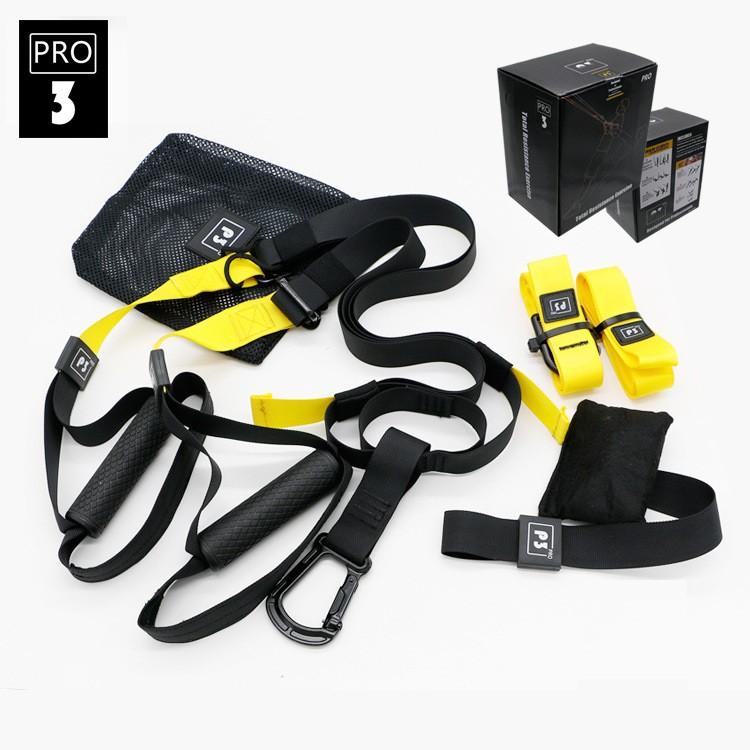 Bộ dây kháng lực đa năng tập thể hình TRX Suspension Traning pro P1, P2, P3 SPORTY dùng tập Gym và Yoga