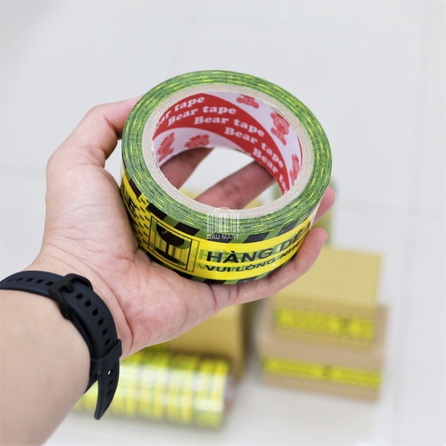 Băng dính hàng dễ vỡ AVCO siêu dai không thấm nước dùng gói hàng