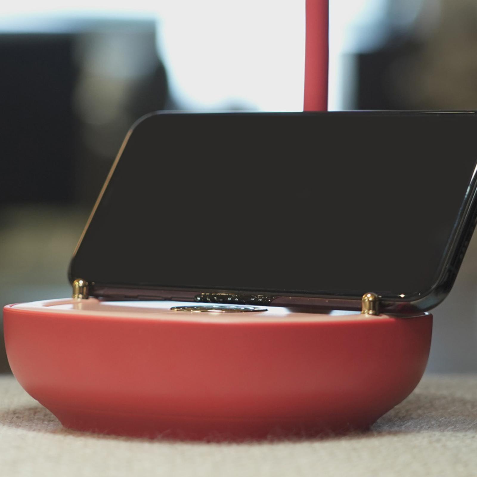 Dimmable LED Light Bedside Reading Lamp Touch Sensor USB Charging Pink