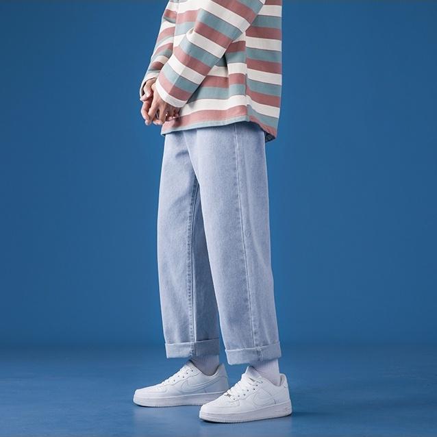 Quần baggy nam ống suông rộng vải jean cao cấp TR01 phong cách hàn quốc hot 2022 Patadoshop