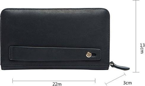Ví cầm tay da bò thời trang BHM9019