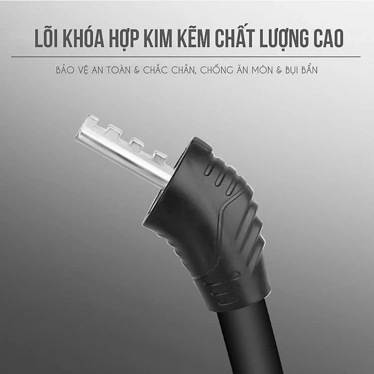 Khoá đa năng xe đạp xe máy 4 số chống trộm Khóa Số Xe Đạp 4 Số Mật Mã Vỏ PVC Bọc Lõi Thép (dạng tròn cứng) (mật khẩu mặc định 0000)
