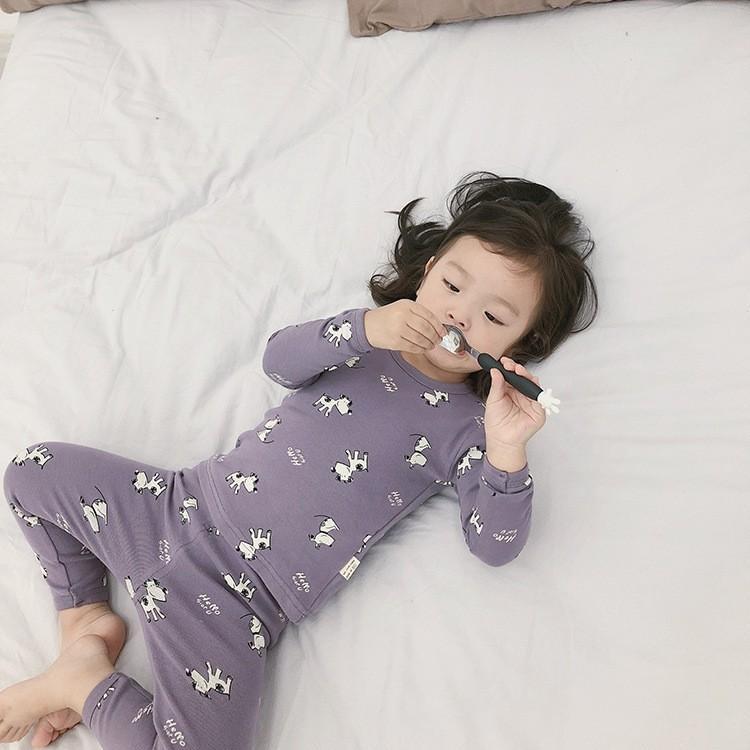 TA139 Bộ ngủ dài tay AmbbKids O046 cho bé từ 4-8T