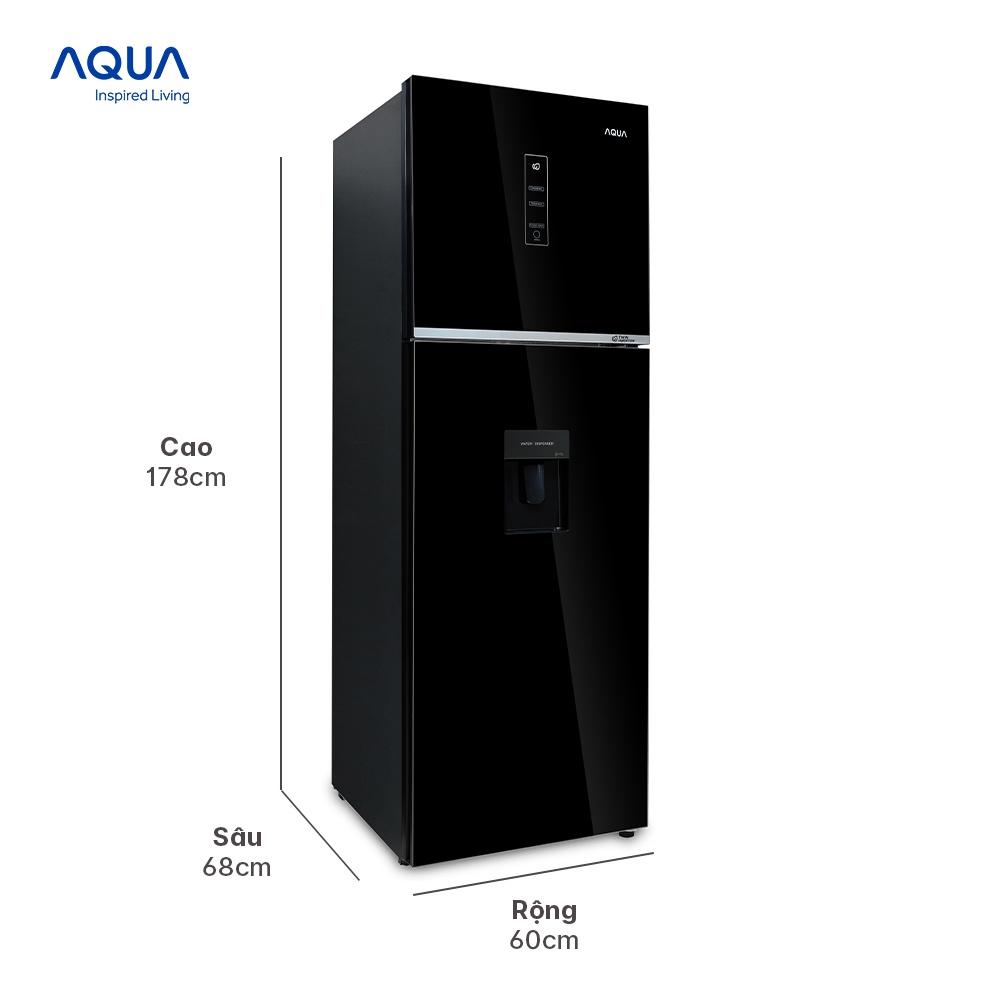 Tủ lạnh ngăn đông trên Aqua 347 Lít AQR-T389FA(WGB) - Hàng chính hãng - Chỉ giao HCM, Hà Nội, Đà Nẵng, Hải Phòng, Bình Dương, Đồng Nai, Cần Thơ
