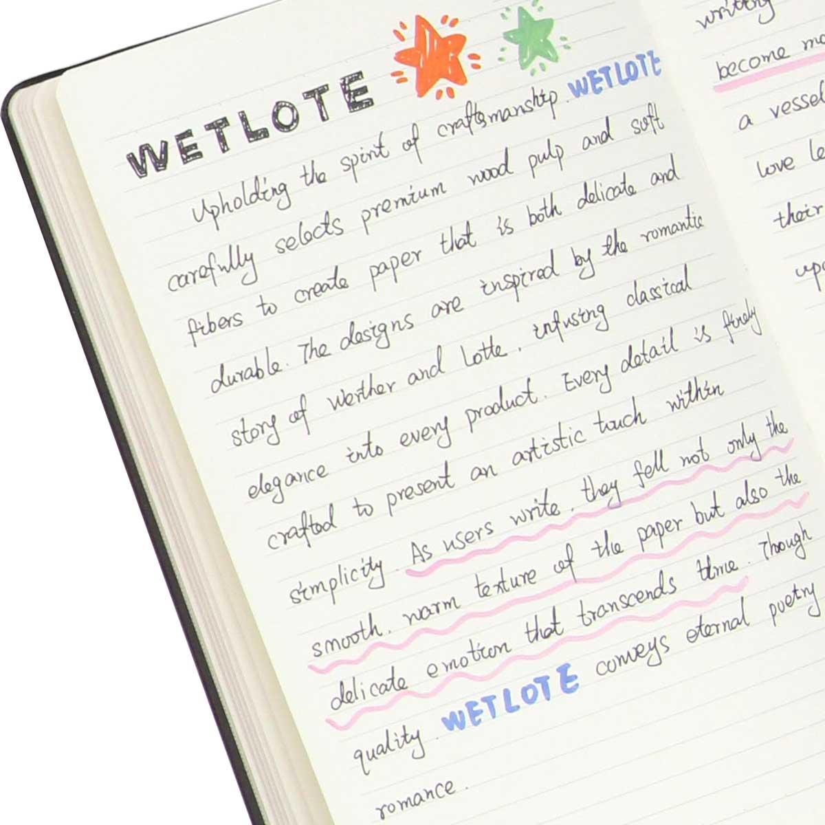 Wetlote Sổ Bìa Giấy A5 212tr - Xanh Đen WGA5X403