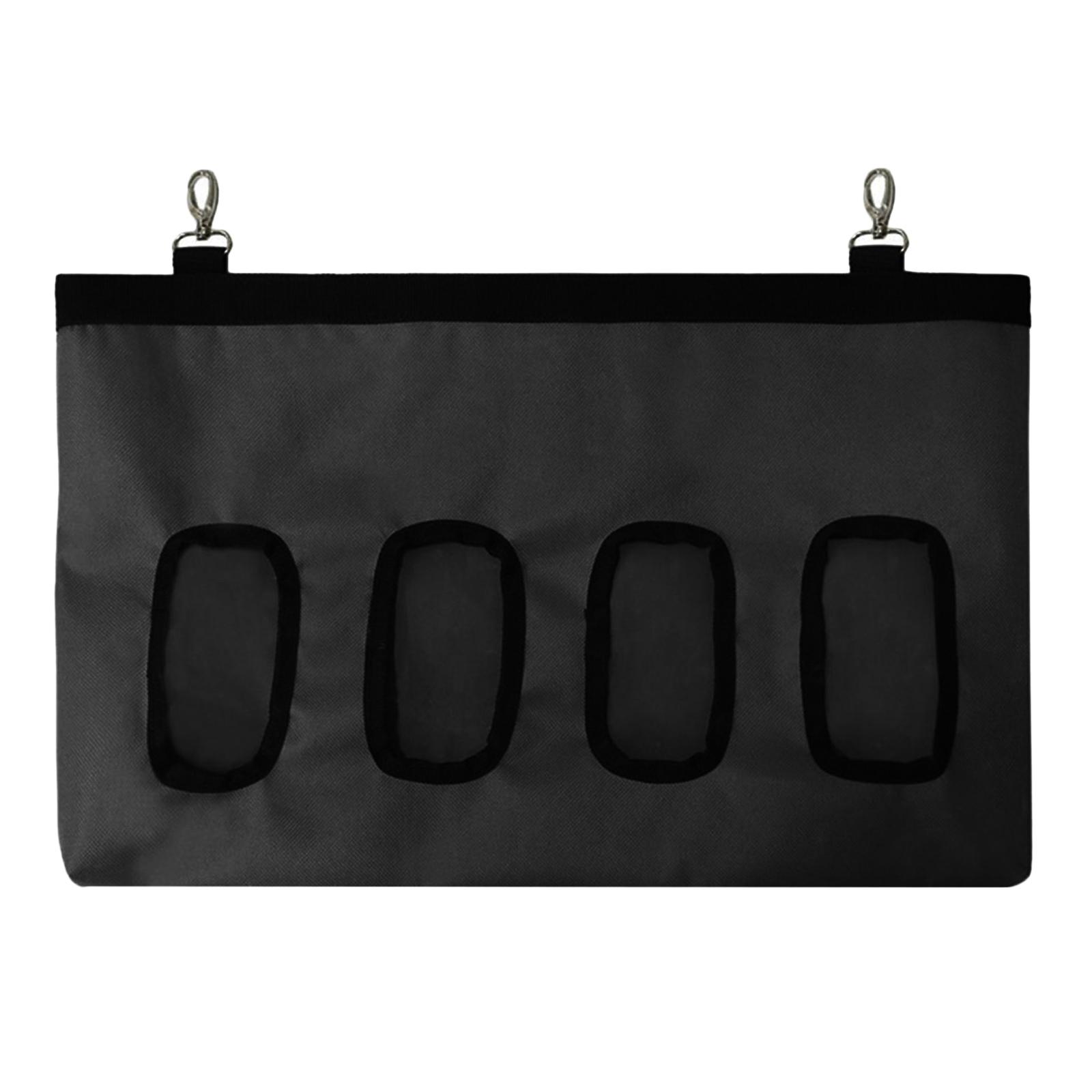 Hay Bag Hanging Pouch Feeder Holder Dispenser for Rabbit Guinea Pig Black