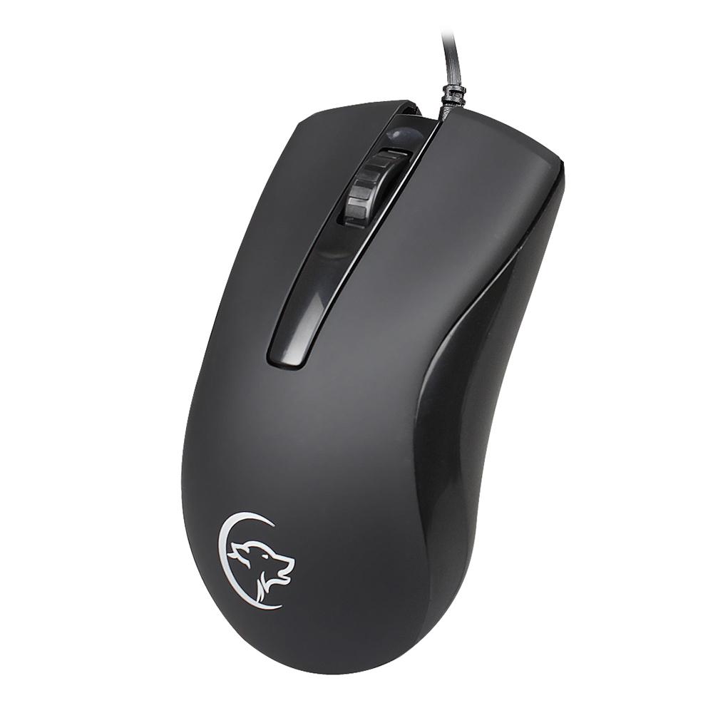 YWYT G831 Wired Optical Mouse 2400 DPI 3 Button Ergonomic Design Office Gaming Mouse