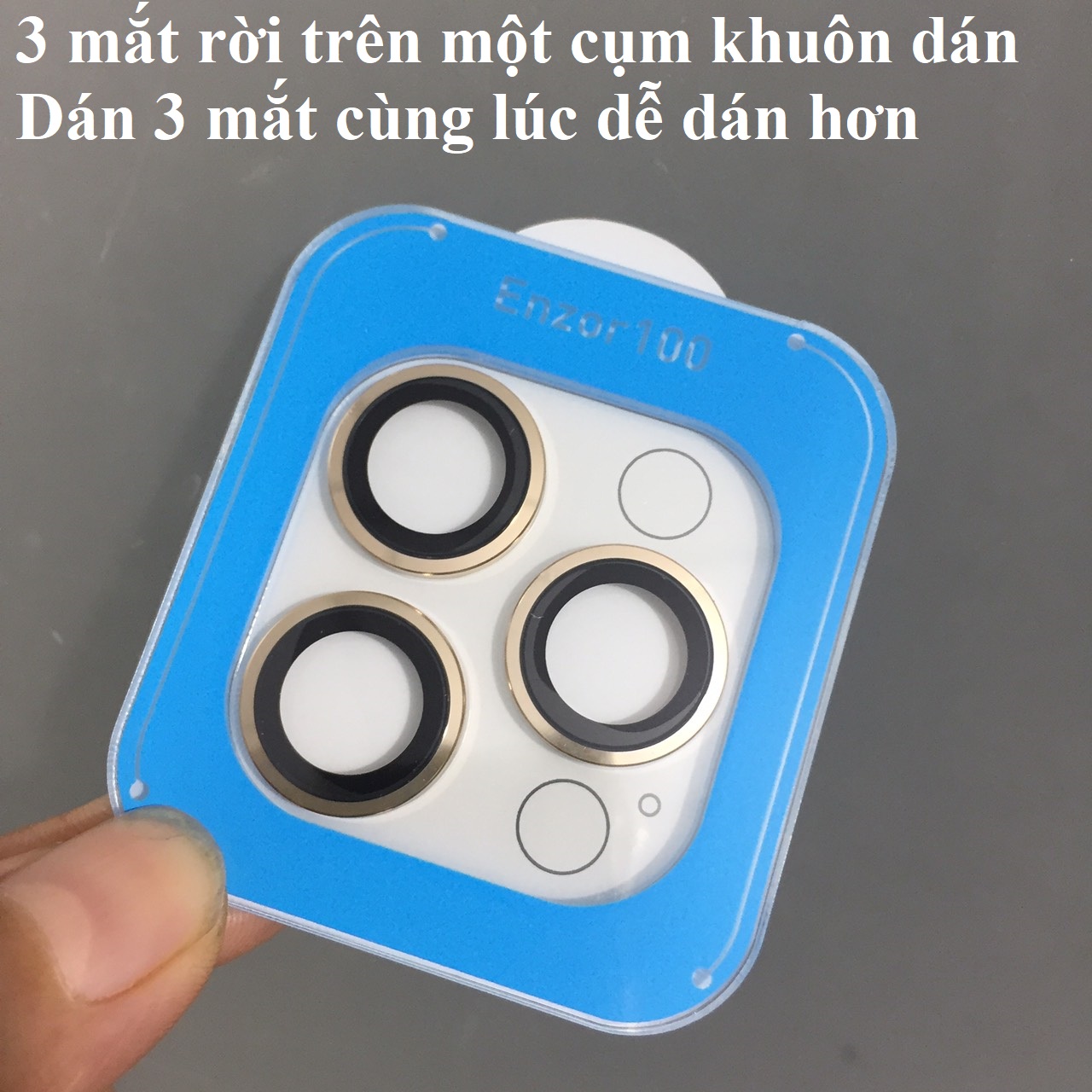 [ iP 14 Pro; 14 Pro Max ] Cụm cường lực dán camera cho ip 14 Pro 14 Pro Max Kuzoom PVD _ Hàng chính hãng