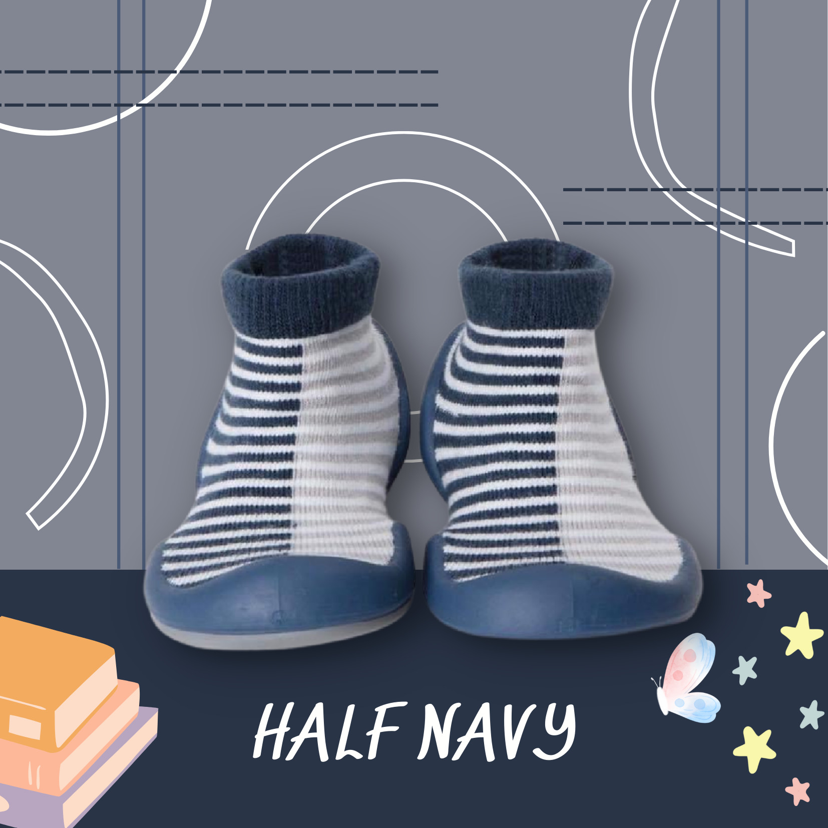 CHÍNH HÃNG GGOMOOSIN HÀN QUỐC HALF NAVY