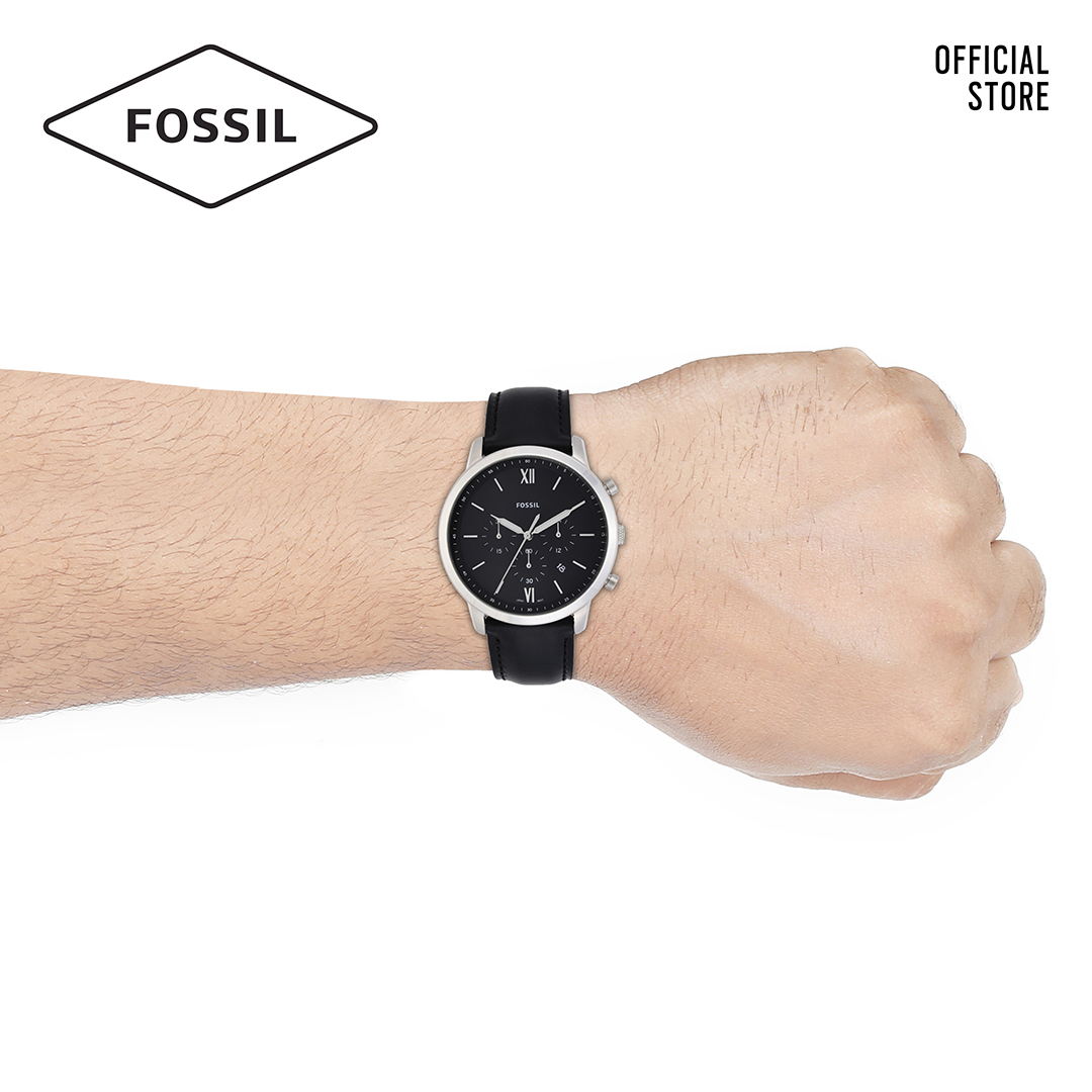 Đồng hồ nam FOSSIL dây da Neutra FS5452 - màu đen