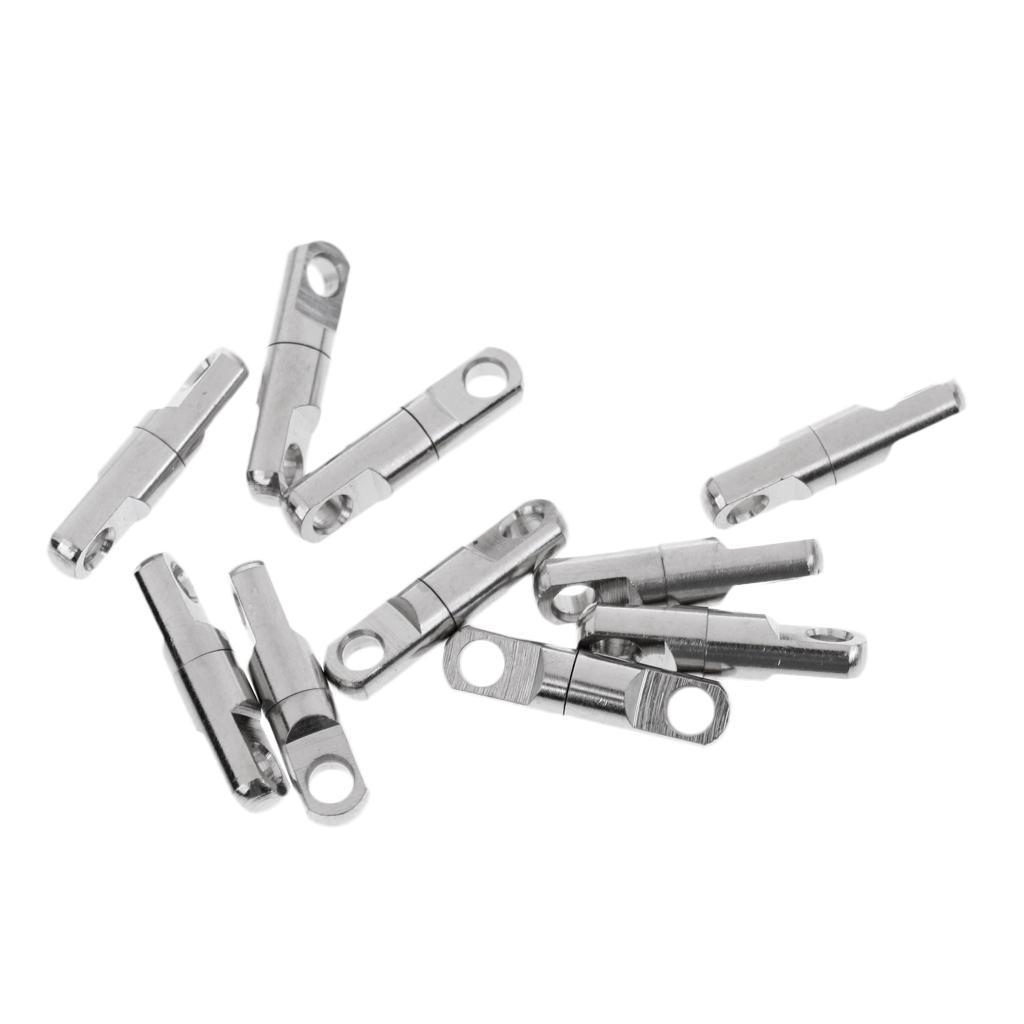 2x 10 Pieces Ball Bearing Swivels Heavy Duty Swivel Line Connector Rotary