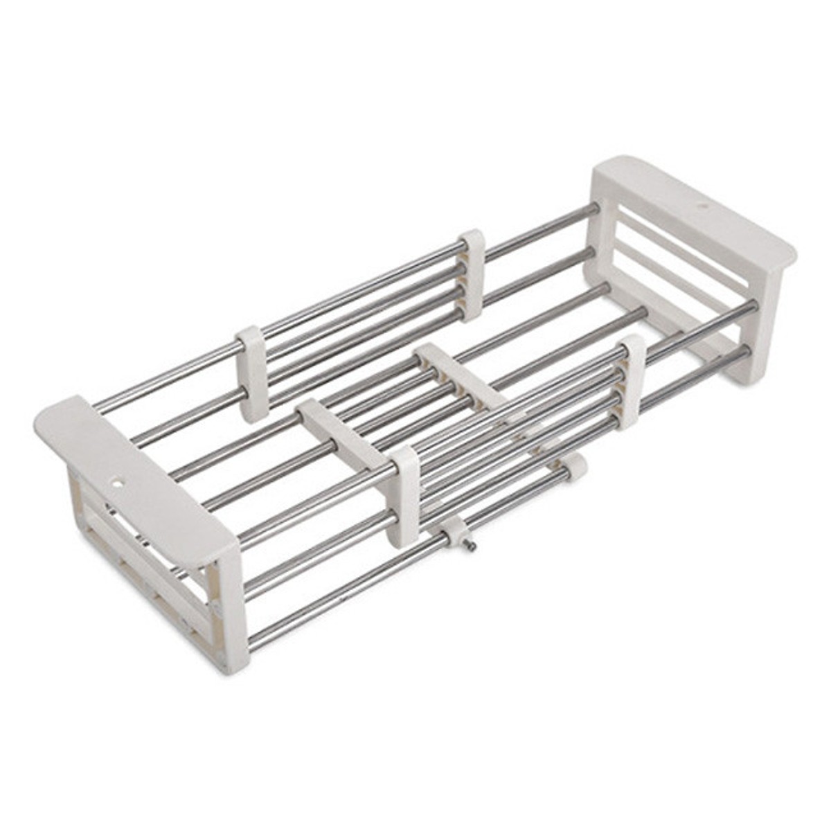 Kệ inox gác trên bồn rửa tặng kèm miếng rửa bát nâu