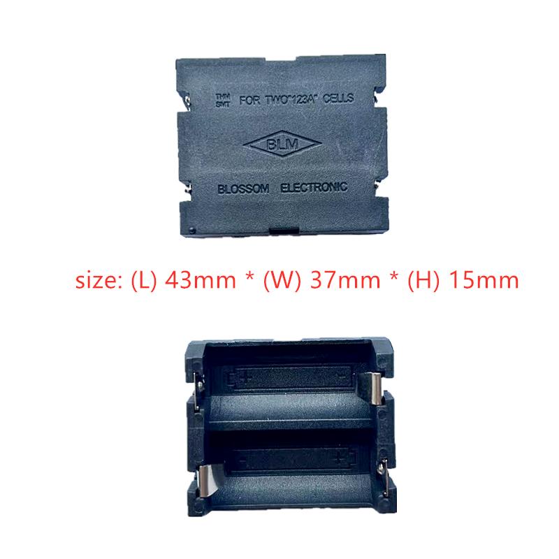 10 CHIẾC Hộp đựng pin CR123A X1 16340 Giá đỡ pin LIR123A Một pin Miếng dán mạ vàng SMD Màu sắc: 10 CÁI