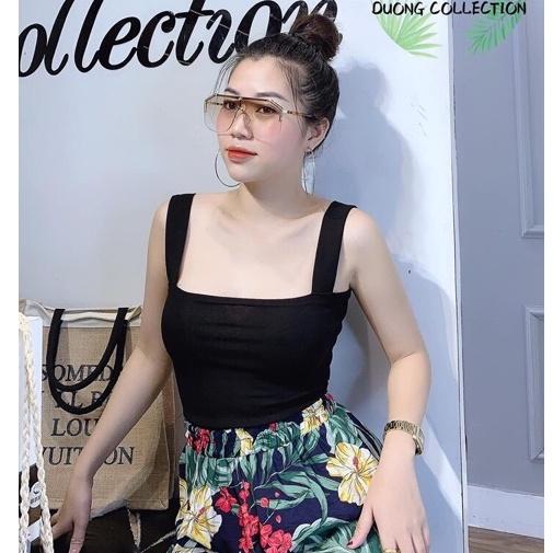 Áo hai dây to dáng croptop, Kiểu ôm body sexxy form ngắn CS004 - NhiNhi Shop