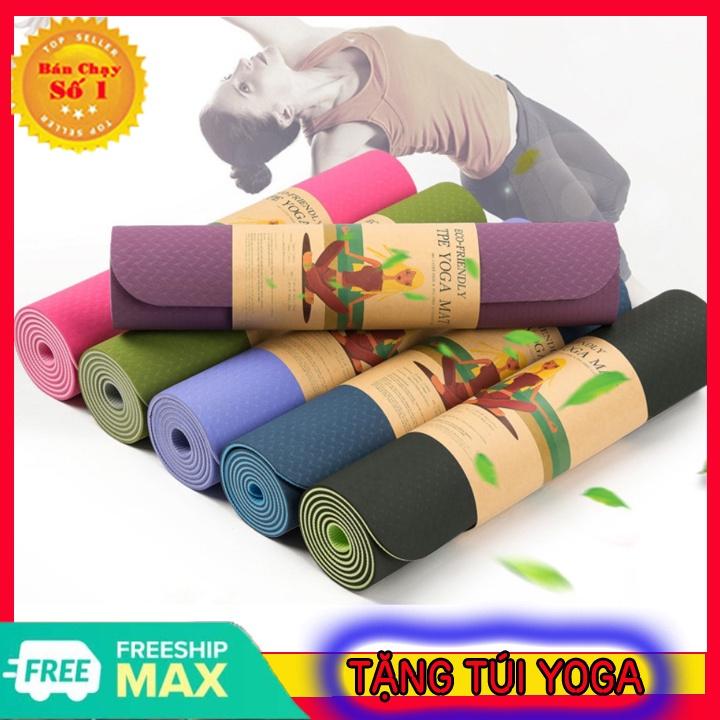 THẢM TẬP YOGA TPE CAO CẤP 2 LỚP DÀY