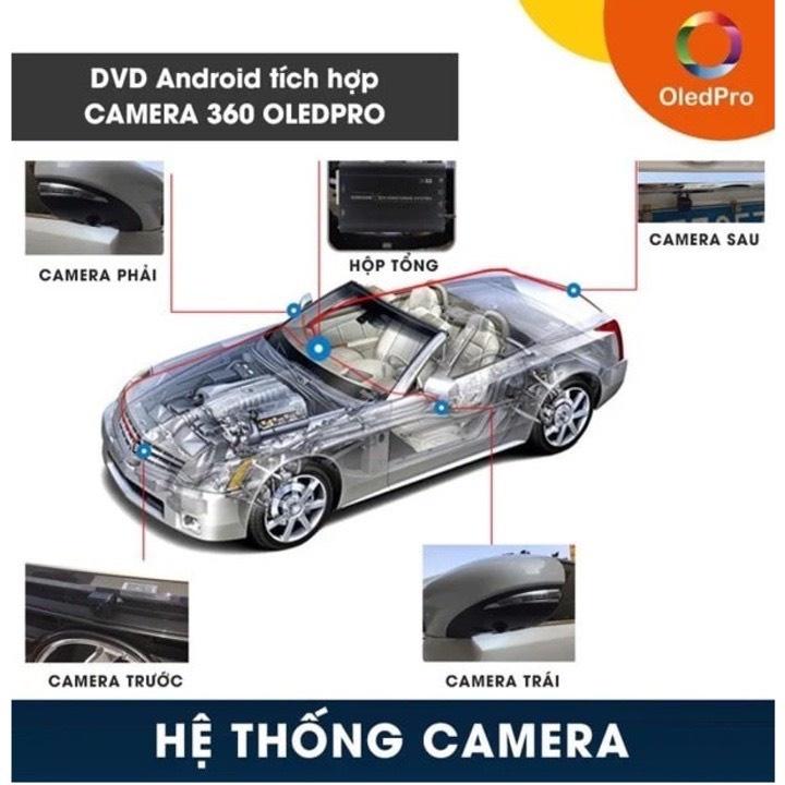 Màn hình liền camera 360 OLEDPRO C8S NEW ram 3G ROM 32G với âm thanh hay, hình ảnh sắc nét giúp lái xe an toàn hiệu quả