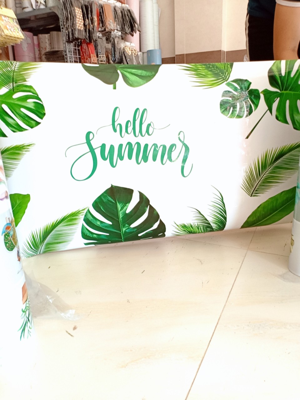 Cuộn 3 Mét Decal Giấy Dán Bếp Tráng Nhôm Cách Nhiệt Hello Summer