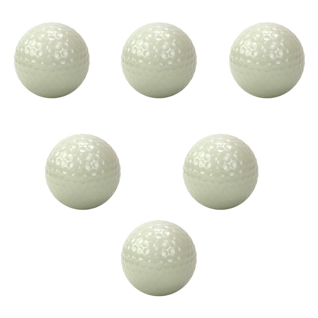 6 Pieces Luminous Night Golf Balls Reusable Bright Night Ball