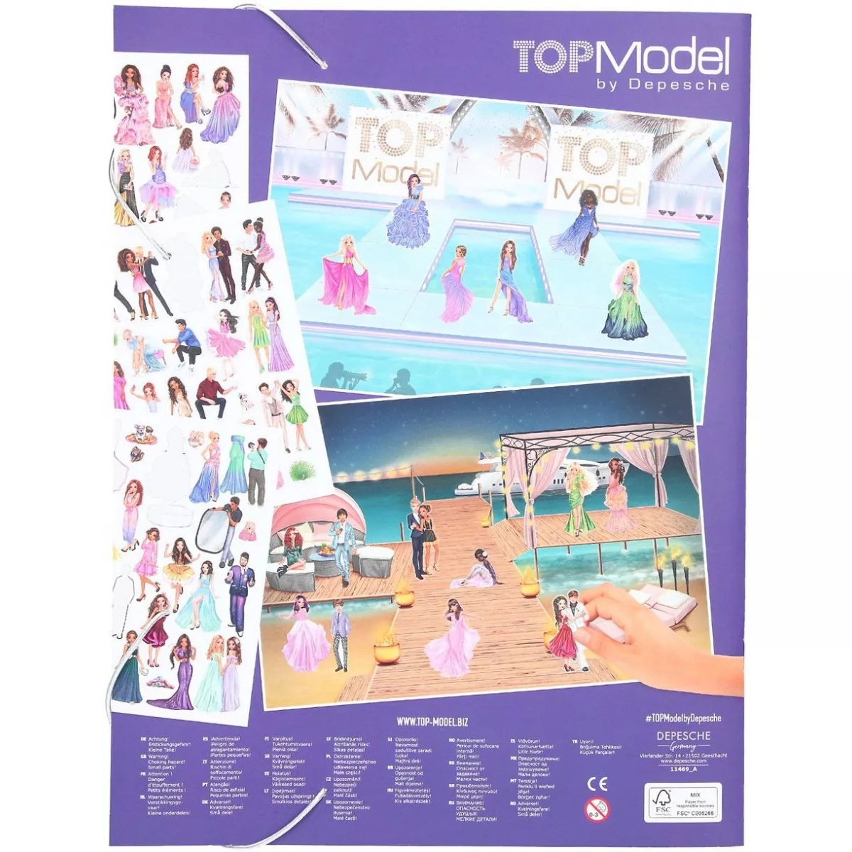 BST thiết kế thời trang Glamour Stickerworld TOPMODEL TM011469