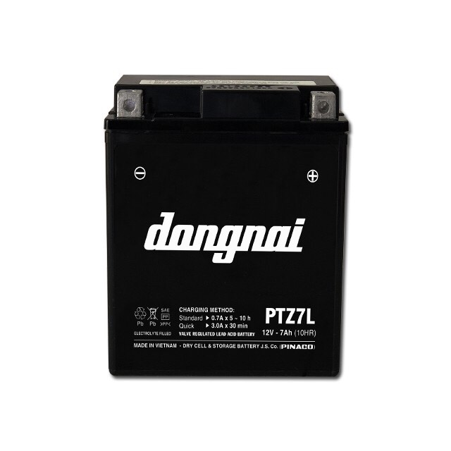 ẮC QUY XE MÁY KHÔ ĐỒNG NAI PTZ7