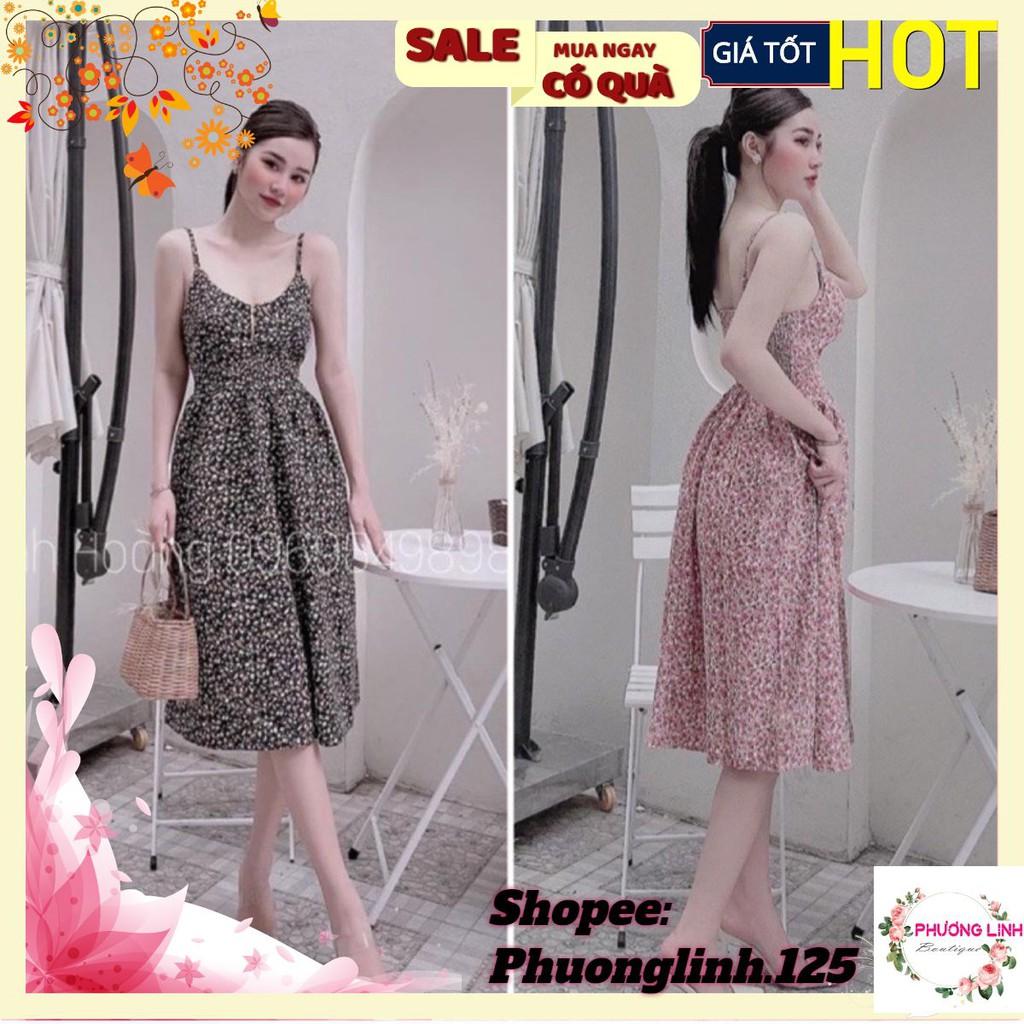 VÁY TĂM 2 DÂY HOA NHÍ CHUN LƯNG PHỐI REN